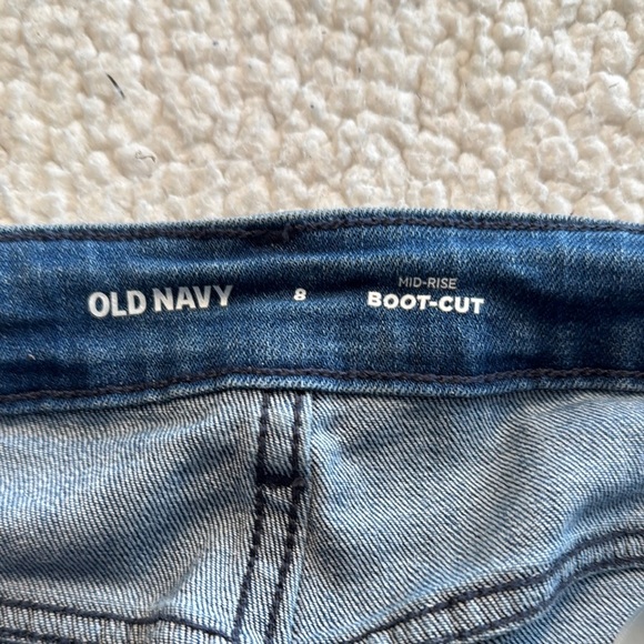 Old Navy Blue Mid-Rise Boot Cut Jeans - Picture 2 of 3
